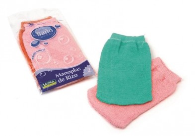 DOS MANOPLAS RIZO BOLSA...