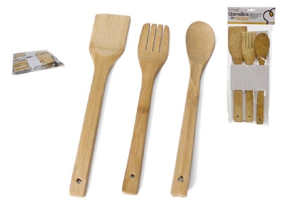 SET UTENSILIOSX3 BAMBÚ