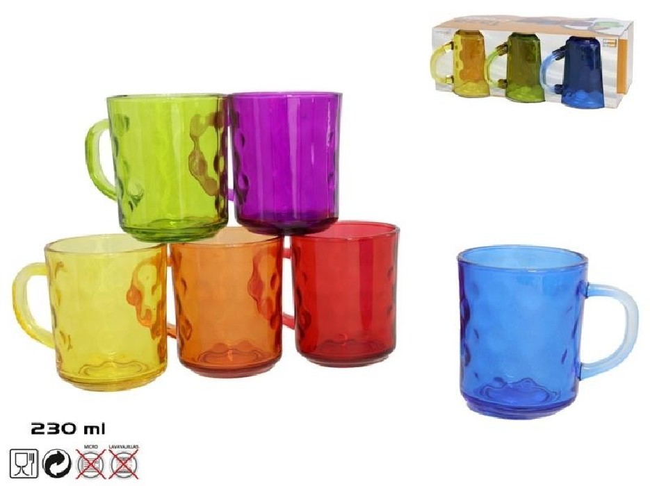 LOTE 6 TAZA CRONOS 230ML