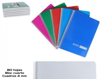 BLOCK 1/4 CUADROS 80H 5C