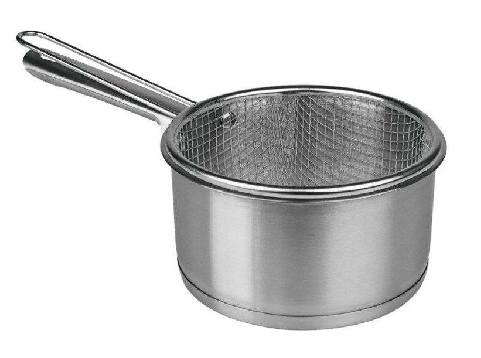 CAZO INOX C/CESTILLO 16CM RF.3168