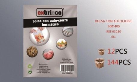 BOLSA AUTO-CIERRE 30*40...