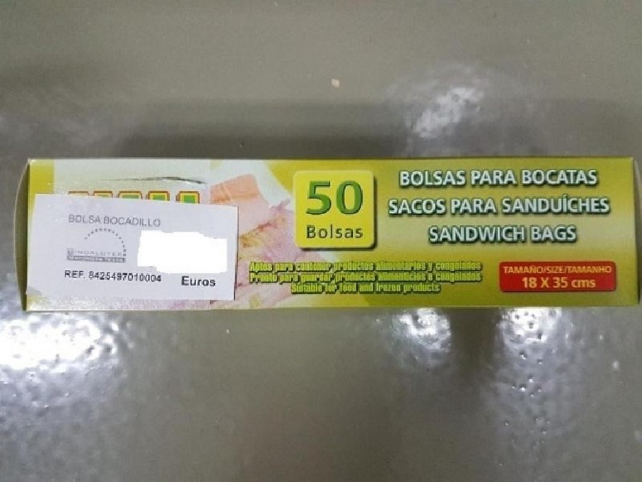 BOLSA BOCADILLO 18X36 50UN RF.2001